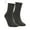 Dark Gray, variant on Adult Men's Cotton Crew Socks Breathable Athletic Work Socks Pure Color Winter Warm Quarter Socks Size 8-12, Light Gray