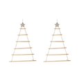 thumbnail image 1 of 2X DIY ÁRbol de Navidad de Madera Colgante de Pared de Madera ÁRbol de Navidad Decoración de Año  para Adornos para El Hogar Color de Madera, 1 of 1