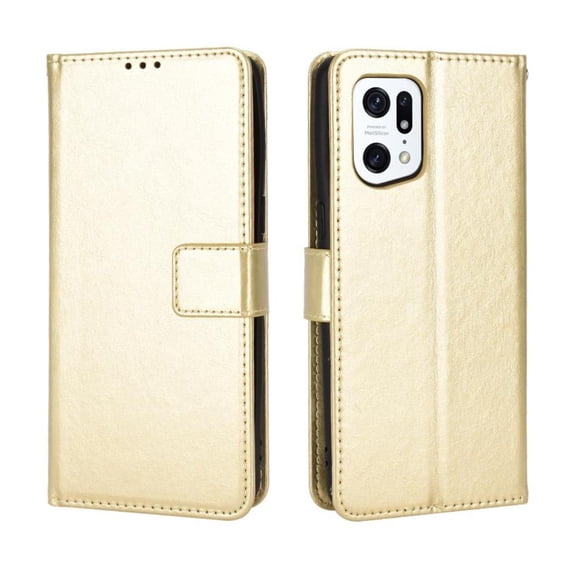 Funda tipo libro para OPPO Find X5 Pro, cartera todo‑en‑uno, funda multifuncional con tarjetero y correa de muñeca desmontable