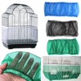 thumbnail image 1 of Pet Products Soft Nylon Mesh Ventilated Bird Cage Cover Shell Seed Catcher(M blue), 1 of 8