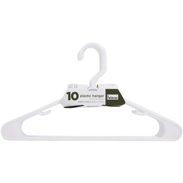 Everyday Living® Plastic Tubular Hangers - White, 10 ct - Kroger