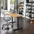 thumbnail image 2 of Homall 48" × 24" Electric Height Adjustable Standing Desk Home Office Computer Desk Memory Preset with T-Shaped Metal Bracket, Black&Wood, 2 of 7
