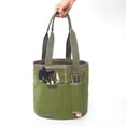 thumbnail image 4 of Hongchun Reusable Portable Bucket Garden Tool Bag Waterproof Canvas Gardening Tote Storage Pouch For Farm Work, 4 of 5