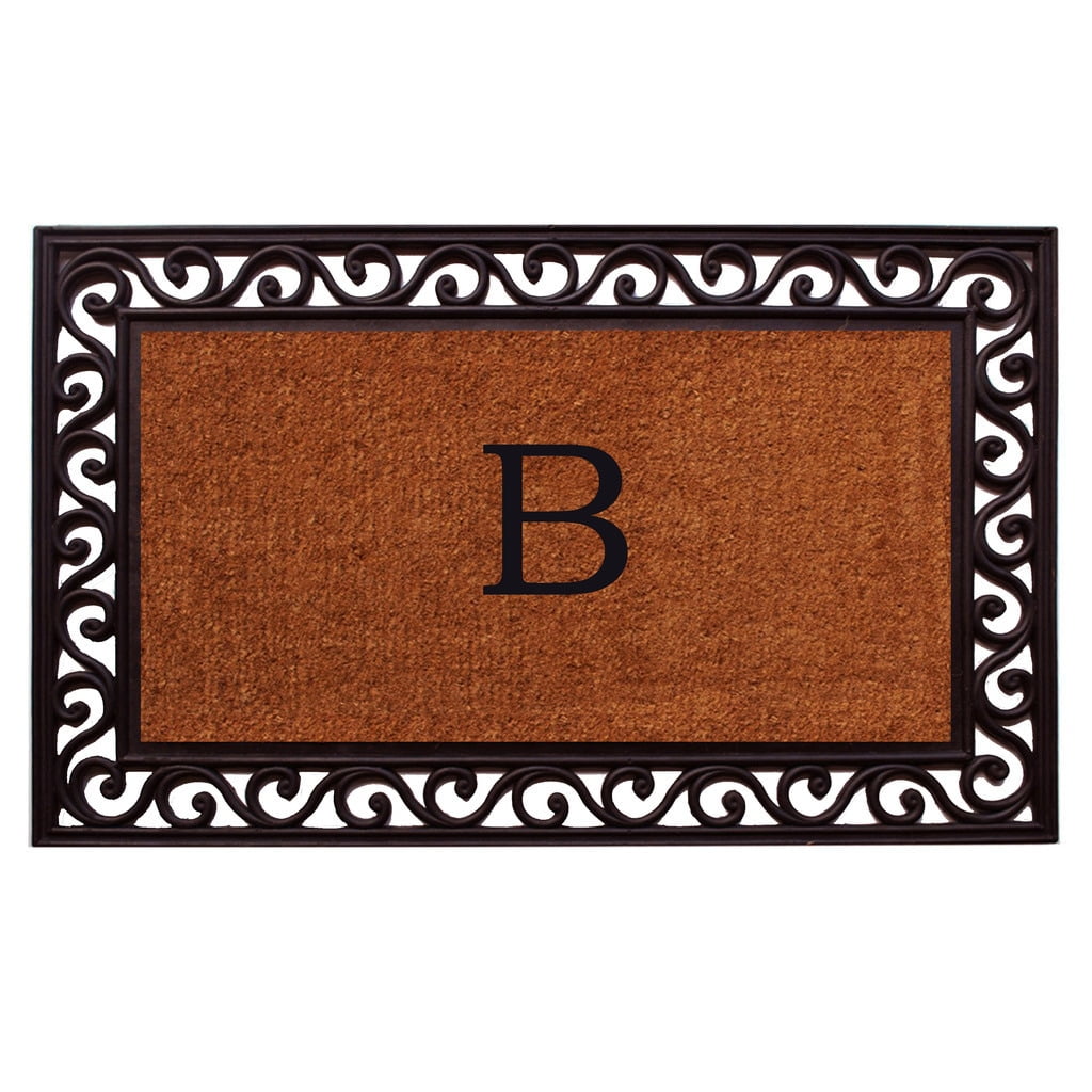 Calloway Mills Rembrandt Monogram Outdoor Doormat 18" x 30" (Letter W)