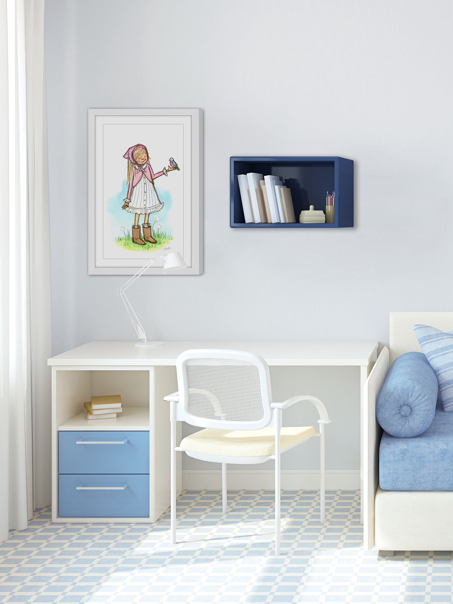 "Bluebird" Framed Painting Print