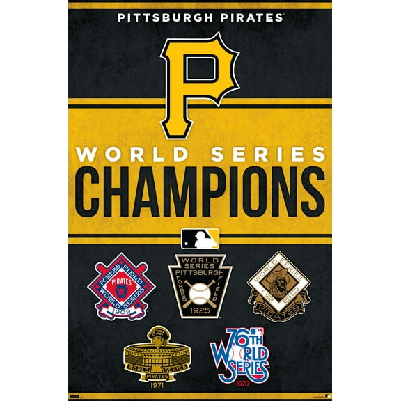 MLB Pittsburgh Pirates - Champions 23 Wall Poster, 22.375" x 34"