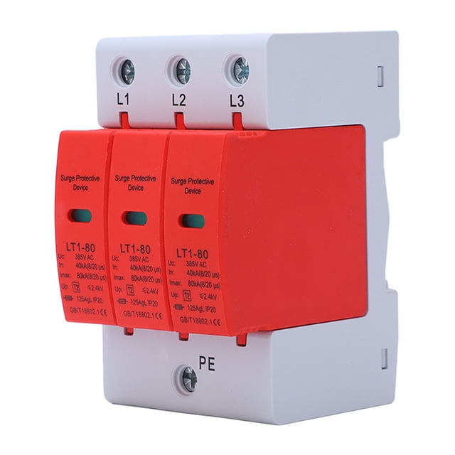 Dispositivos de protección eléctrica, dispositivo de protección contra sobretensiones 3P Dispositivo pararrayos contra sobretensiones Dispositivo de protección contra sobretensiones P Rendimiento de alta gama