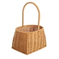 thumbnail image 3 of Cesta De Tejido A Mano, Canasta De Flores De Ratán De Gran Capacidad De Gran Capacidad PP Con Para Frutas Regalos De Verduras, 3 of 8