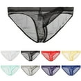 thumbnail image 3 of YOTMKGDO Briefs Casual Solid Underwear for Men, White L, 3 of 7