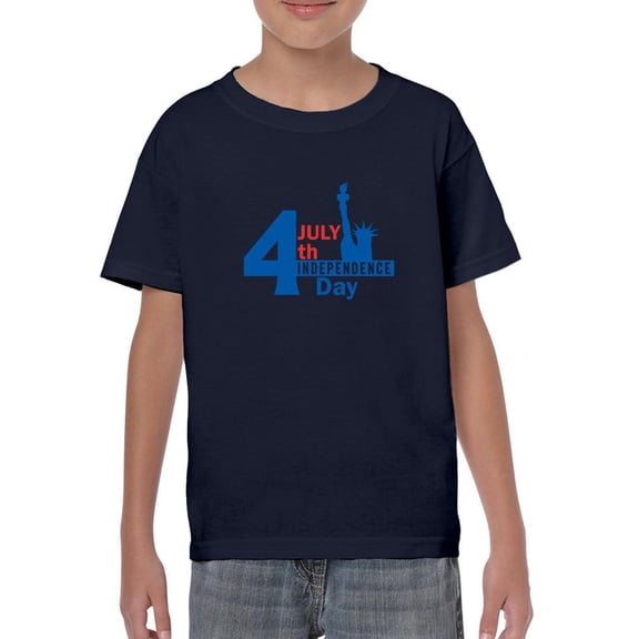 4th Of July Independence Day. T-Shirt Juniors -Image by Shutterstock,  x-Small
