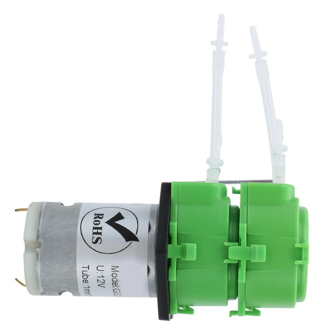Bomba De Circulación Bomba De Agua Líquida Mini Bomba De Líquido Bomba De Agua Peristáltica Dosificadora Micro Líquido Circulante De Doble Cabezal 1 X 3 Mm TubeDC 12V ANGGREK Descripción de la referencia