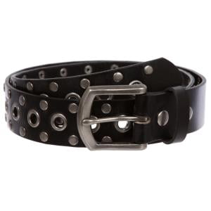 Genuine Vintage Retro Circle Studded Leather Belt  display picture 3