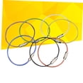 thumbnail image 3 of HAMPPLIES 7Pcs Stainless Steel Wire Chain Keyrings Assorted Colors Easy to Use Heavy Duty for Keys, 3 of 8