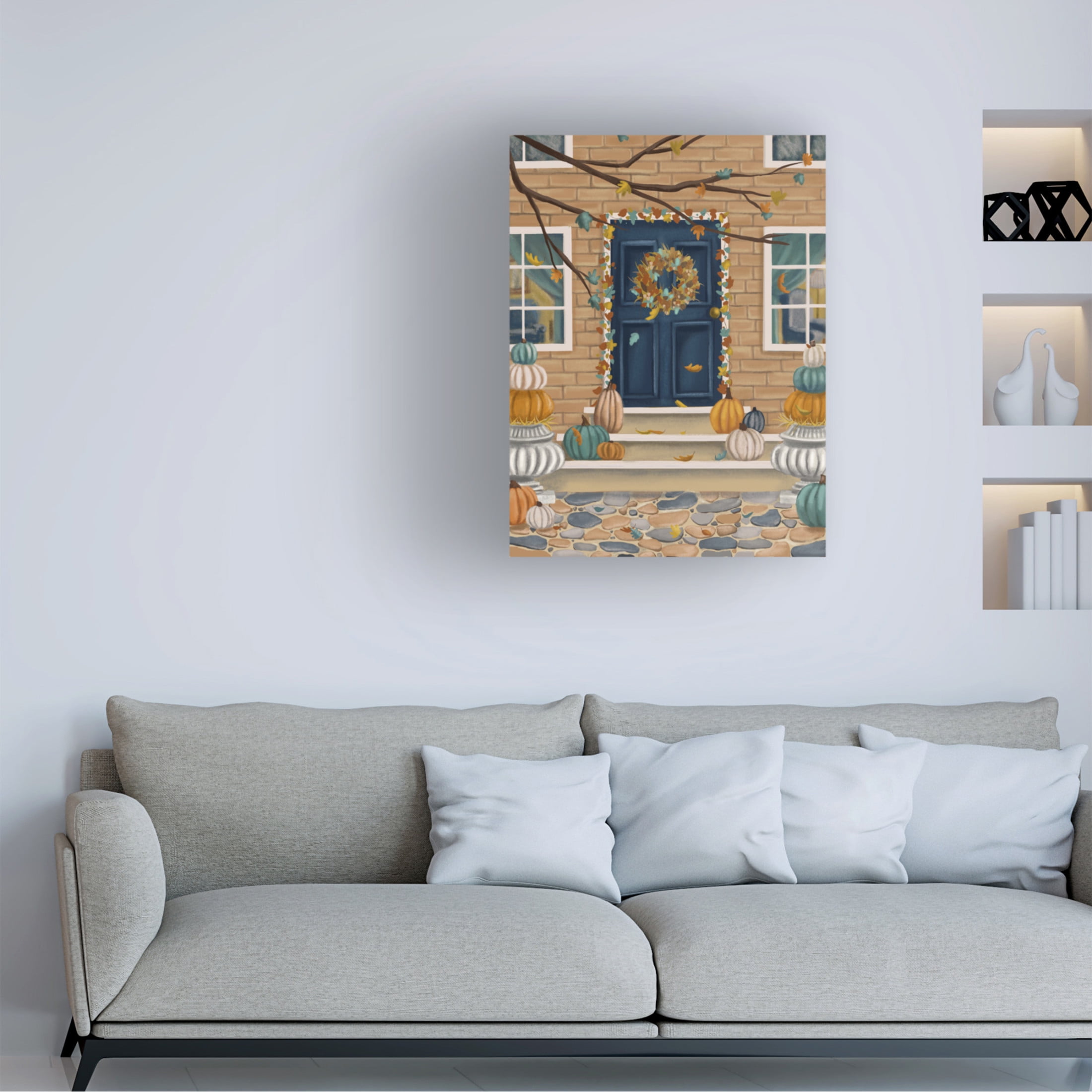 Canvas Wall Art - Christine Rotolo 'Pumpkin Spice 3' Wall Art for Living Room, Bedroom, or Office Décor by Trademark Fine Art - 14 x 19 Inches
