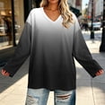 thumbnail image 3 of Bixock Plus Size Women Maternity Tops Long Sleeve Shirts V Neck Loose Casual Pregnant Blouse Soft Comfortable Daily Wear Maternity Clothings, 3 of 7