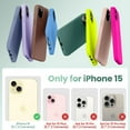 thumbnail image 2 of Designed for iPhone 15 Case,Silicone Ultra Slim Shockproof Protective Phone Case with [Soft Anti-Scratch Microfiber Lining], 6.1 inch, Lavender Gray, 2 of 11