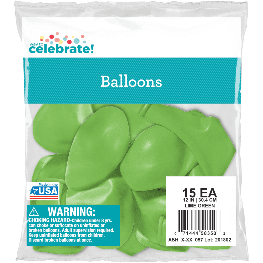 Way To Celebrate 12 All Occasion Powder Blue Balloons, 15 Count 