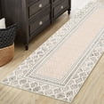 thumbnail image 4 of Haperlare Geometric Runner Rugs for Hallway Non Slip Low Pile Entryway Rugs Indoor Floor Mat 2'x6',Beige, 4 of 6
