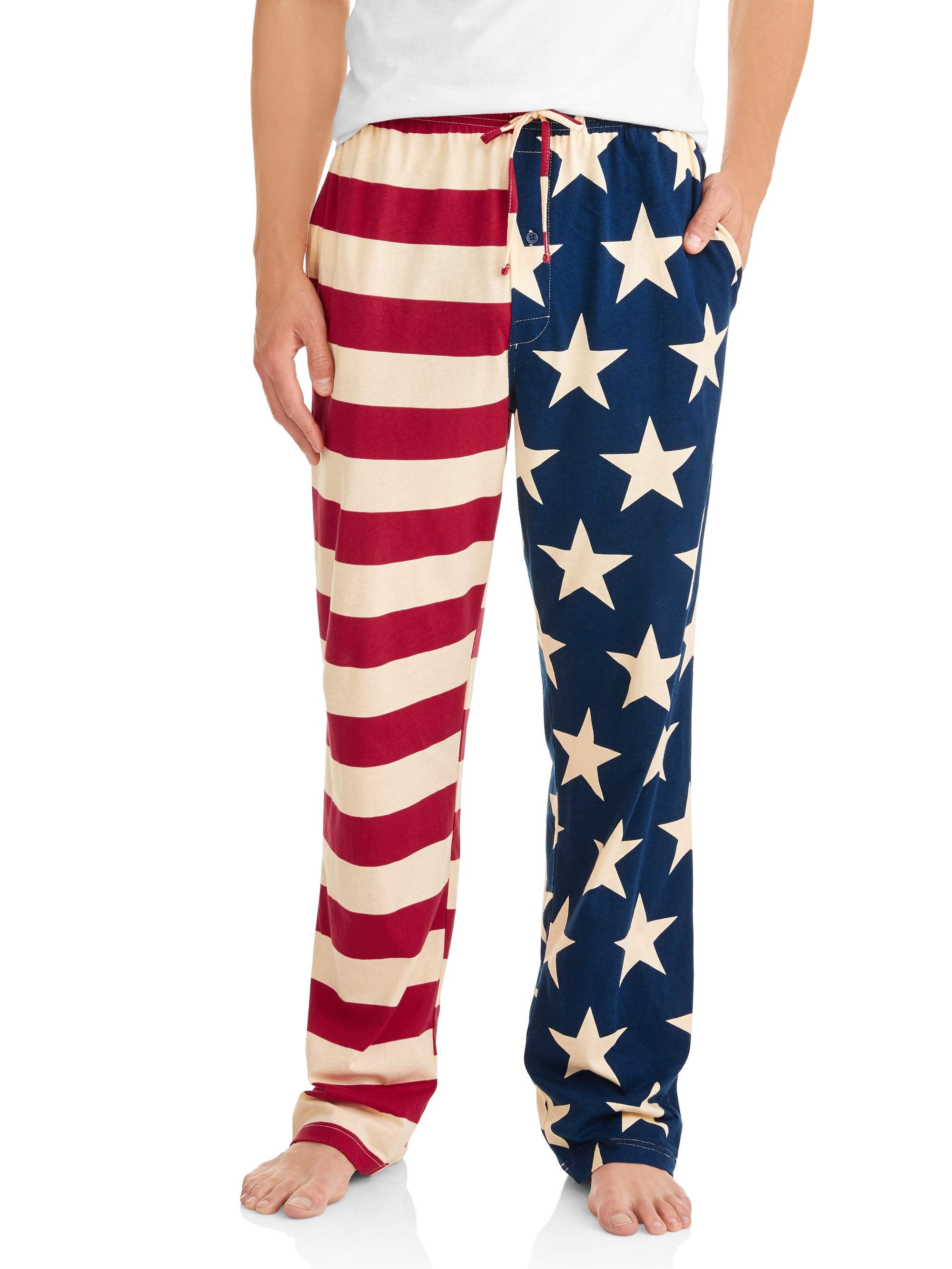 History of valentine's day Men's Vintage American Flag Pajama Pant - Walmart.com