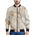 thumbnail image 3 of Chaquetas con estampado de grietas de mármol en 3D simples, moda primavera otoño, chaqueta bomber de manga larga, abrigos deportivos informales de gran tamaño y transpirables, 3 of 5