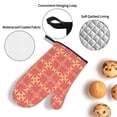 thumbnail image 5 of YFYANG Oven Mitts and Pot Holders Sets 4 Pieces, Non-Slip Heat Resistant Red Abstract Geometric Art Kitchen Glove Pot Mat for Cooking and Baking, 5 of 8