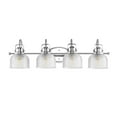 thumbnail image 4 of JONATHAN Y Virginia 30" 4-Light Metal/Glass LED Vanity Light, Chrome, 4 of 10