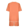 thumbnail image 4 of Women's Fashion Comfortable Summer Round Neck T Shirt Shorts Two Comfortable Thin Short Sleeve Set, 4 of 8