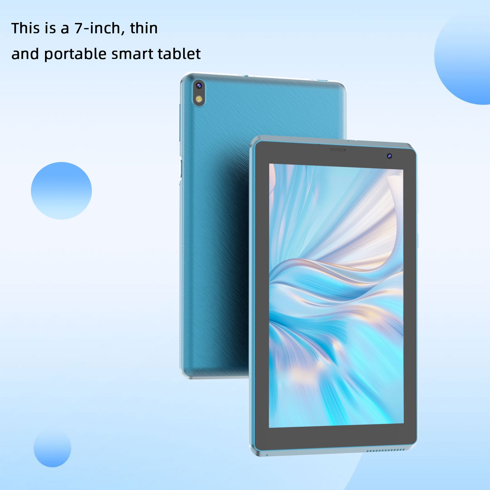 7 inch Tablet Android 15 Tablets, 8GB RAM 32GB ROM 1TB Expandable, Quad-Core Processor Tablet PC, WiFi6, 3000mAh Battery, Bluetooth, 1024 x 600 IPS Touch Screen, 5MP Dual Camera, GMS Certified, Navy
