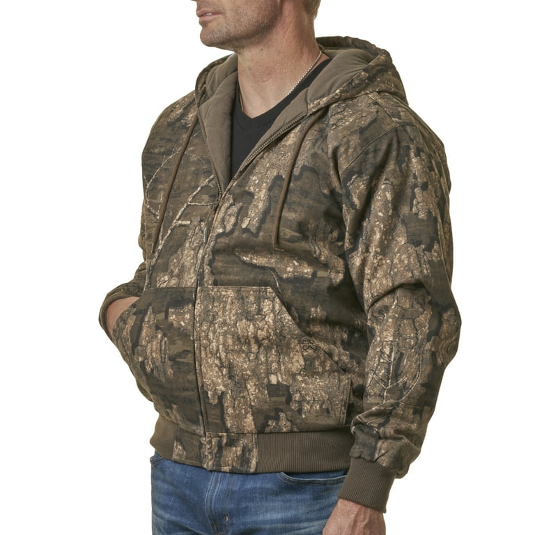 Realtree Timber Men's Insulated Hunting Bomber Jacket, Size S, New Realtree Timber Men's Insulated Hunting Bomber Jacket, Size S, New