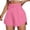 c-Pink1668408, variant on Hifoo Womens Running Shorts Workout Elastic Waist Athletic Yoga Sports Shorts Boho Solid Color Walking Casual Daily Bottoms