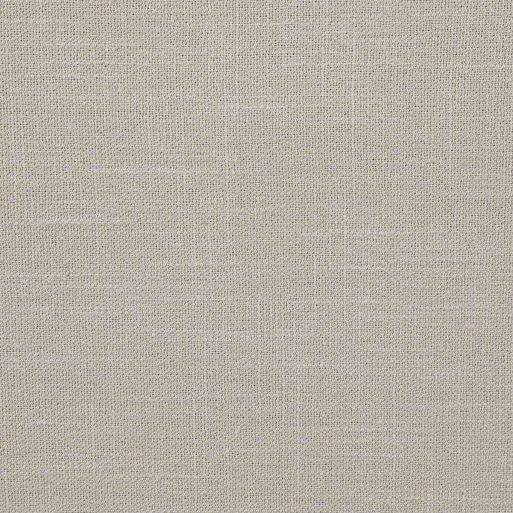 Meridian Furniture Comfy Beige Linen Textured Fabric Ottoman