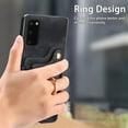 thumbnail image 5 of Wallet Case for Samsung S20 Plus,360 Ring Holder Stand with Card Holder Premium Retro Leather Shockproof RFID Blocking Magnetic Clasp Hand Strap for Women Men for Samsung Galaxy S20 Plus,Black, 5 of 15