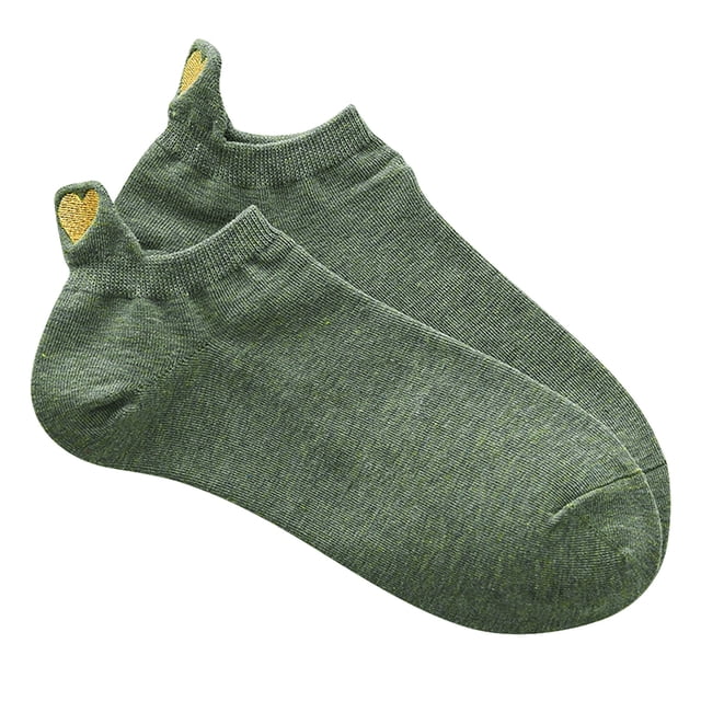 Chaussettes de Sport Courtes pour Femmes avec Design Cœur Chaussettes de Mode Décontractées pour Usage Quotidien Confortables Légères Performance