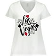 thumbnail image 3 of Inktastic Las Vegas- Dice and Card Suites Women's Plus Size V-Neck T-Shirt, 3 of 5