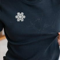 UPOUART Rhinestone Crystal Snowflake Brooch Pin for Holiday Parties and Dress Decoration