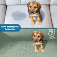 thumbnail image 4 of Wehilion 100% Waterproof Recliner Sofa Cover, Non Slip Recliner Covers for Recliner Chair with Pocket, Washable Reclining Chair Cover Furniture Protector for Kids, Pets Dog Cat (Green), 4 of 7