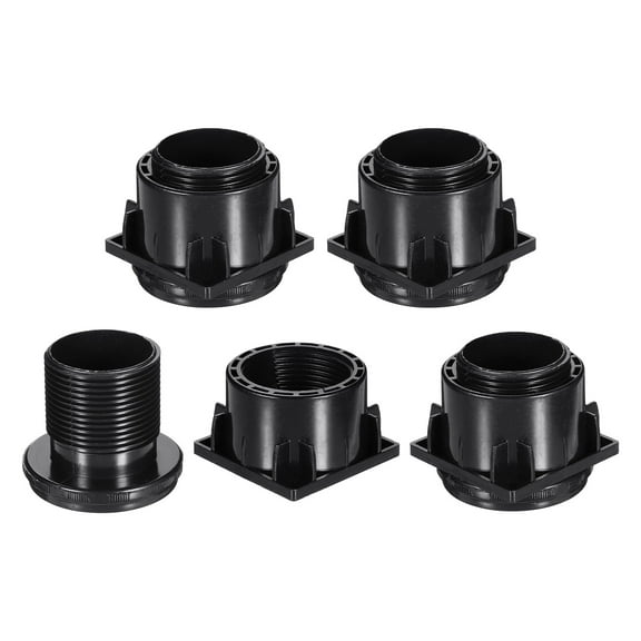 Uxcell 4 Set Leveling Feet, 60x60mm Plastic Adjustable Furniture Leg Leveling Square Tube Insert