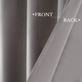 thumbnail image 4 of Velvet Curtains 84 inches Long Soft Velvet Curtains Grommet Velvet Thermal Insulated Curtains Window Treatment for Bedroom Light Filtering Velvet Curtains Set of 2 Panels, 4 of 7