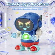 Kivdit Robot Toys for Kids,Intelligent Electronic Walking Dancing Robot Toys with Flashing Lights and Music for age 3+ Boys Girls Holiday Gift Present