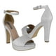 thumbnail image 1 of SANDALIAS DE FIESTA PARA DAMA STYLO 44090 GLITTER PLATA Stylo  44090, 1 of 4