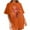 Orange, variant on Womens Tops Dressy Casual Short Sleeve V Neck Work Out Shirts Gym Loose Long Tee Shirts Womens Graphic