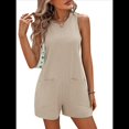 thumbnail image 2 of Cortos Informales para Mujer, de Verano Sin Mangas, Pantalones Cortos Informales con Bolsillos. Albaricoque S, 2 of 7