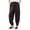 Brown, variant on Women's Viscose Polka Dot Balloon Pants, Elastic Waist, Side Pockets
