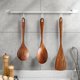 thumbnail image 4 of 5-Piece Natural Komu Cooking Utensils Set,kitchen Utensils Set , Wooden Cooking Utensils,wooden Spoons For Cooking,Comfort Grip Cooking Spoon Rice, 4 of 5