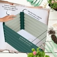 thumbnail image 5 of Outsunny 8x2x2ft Galvanized Raised Garden Bed Kit, Large Outdoor Metal Elevated Planter Box with Safety Edging for Flowers, Vegetables, Green, 5 of 9