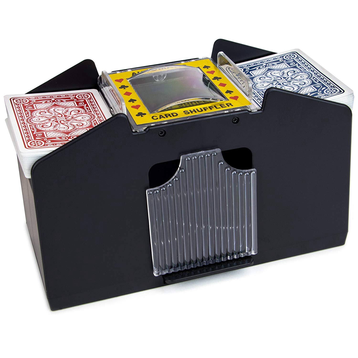4 Deck Card Shuffler with 4 Decks of Bicycle Playing Cards, Shuffles 4  decks of cards in seconds! By Brybelly - Walmart.com