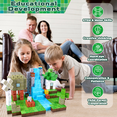 thumbnail image 6 of Magnetic Blocks-100PCS Magnetic Building Blocks Magnet Cube Toys Stacking, Build Forest World Set, STEM Montessori Sensory Toys for Kids Boys Girls Age 3 4 5 6 7 8 9 10 Birthday Gifts, 6 of 7