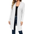 thumbnail image 3 of Plebaso Womens Long Cardigan Casual Open Front Long Sleeve Loose Lightweight Jacket Outwear with Pockets, 3 of 7