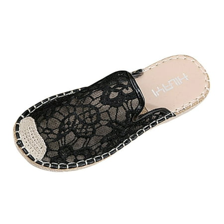 

shpwfbe slippers for women fisherman half spring casual flat mesh breathable shoes slippers for women indoor and outdoor womens slippers