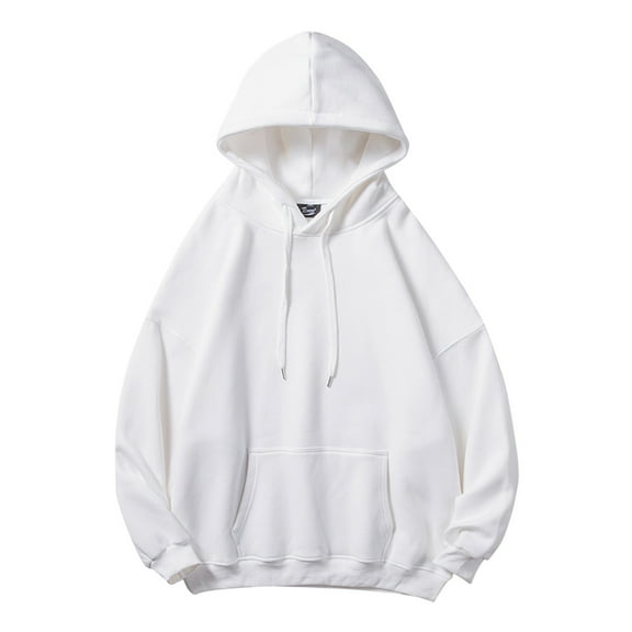 kpoplk Mens Hoodie Sweatshirt for Men Men's Hoodies Graphic Print Hoodies Pullover Sweatshirt Pockets White,3XL
